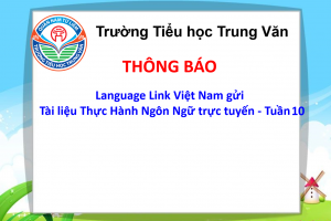 Language Link Việt Nam – Gửi tặng: Tài liệu Thực Hành Ngôn Ngữ trực tuyến – Tuần 10