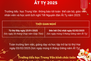 THTV – THÔNG BÁO NGHỈ TẾT NGUYÊN ĐÁN ẤT TỴ 2025