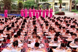 TRƯỜNG TH TRUNG VĂN TỔ CHỨC NGÀY HỘI VIẾT CHỮ ĐẸP CẤP TRƯỜNG NĂM HỌC 2024 – 2025