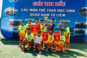 Tiểu học Trung Văn dành cúp vô địch bóng đá nam cấp Tiểu học Quận Nam Từ Liêm mùa giải 2019 – 2020