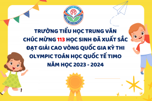 VINH DANH HỌC SINH ĐẠT GIẢI VÒNG QUỐC GIA KỲ THI OLYMPIC TOÁN HỌC QUỐC TẾ TIMO NĂM HỌC 2023-2024
