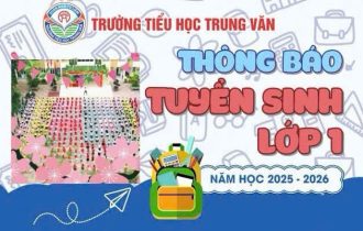 THÔNG BÁO TUYỂN SINH VÀO LỚP 1 NĂM HỌC 2025-2026