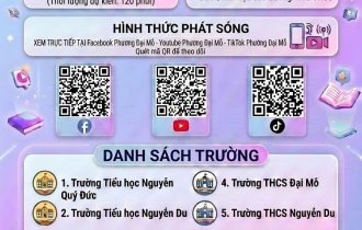 LỊCH PHÁT SÓNG TRỰC TIẾP VỀ CÔNG TÁC TUYỂN SINH ĐẦU CẤP LỚP 1, LỚP 6 NĂM HỌC 2026 -2027 CỦA PHƯỜNG ĐẠI MỖ